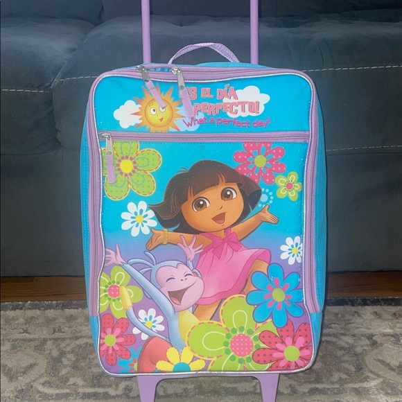 Nickelodeon Other - Nickelodeon Dora the Explorer Rolling Suitcase - Blue and Pink